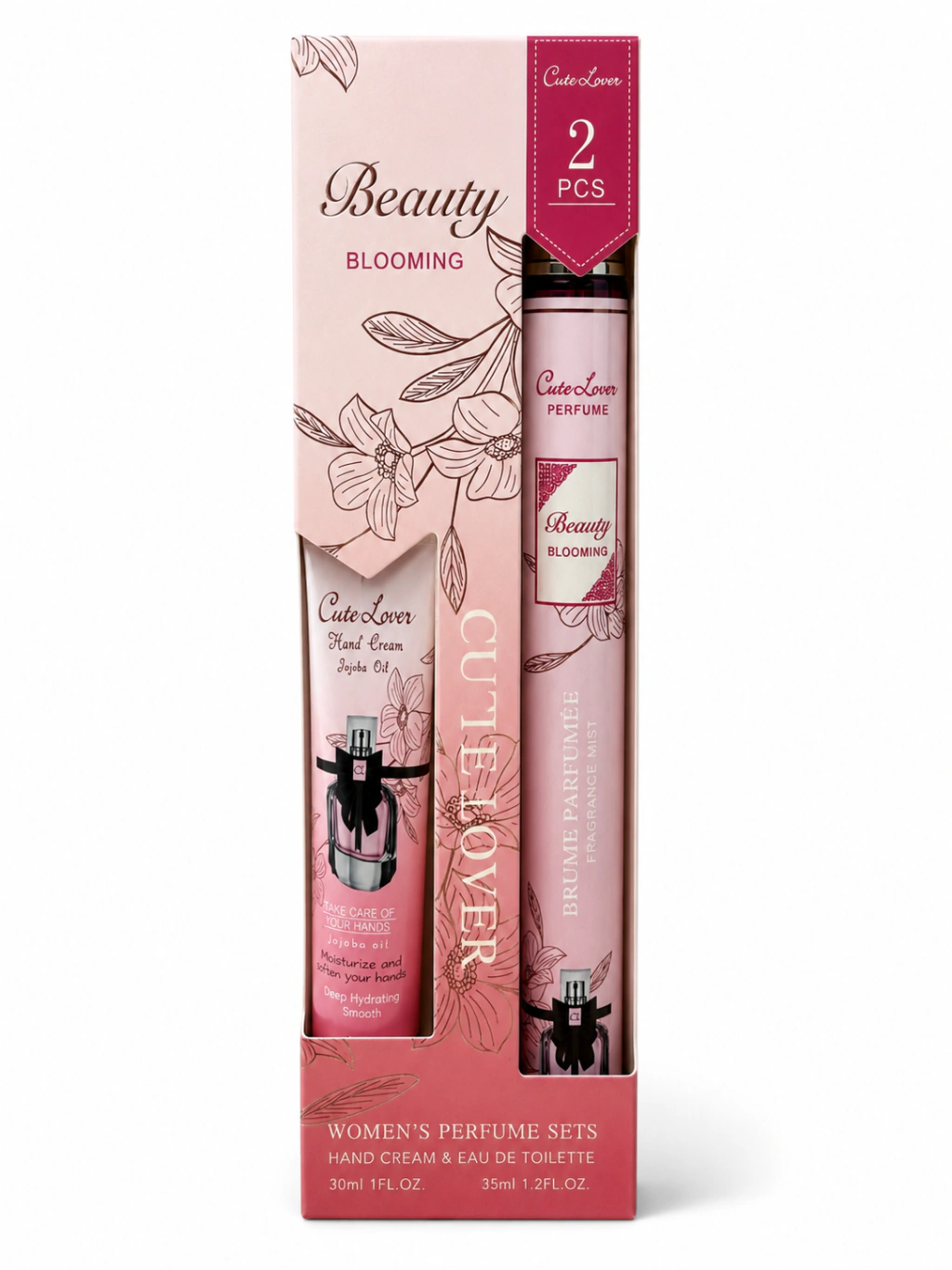 Set perfume y crema de manos beauty Jojoba oil Cute lover